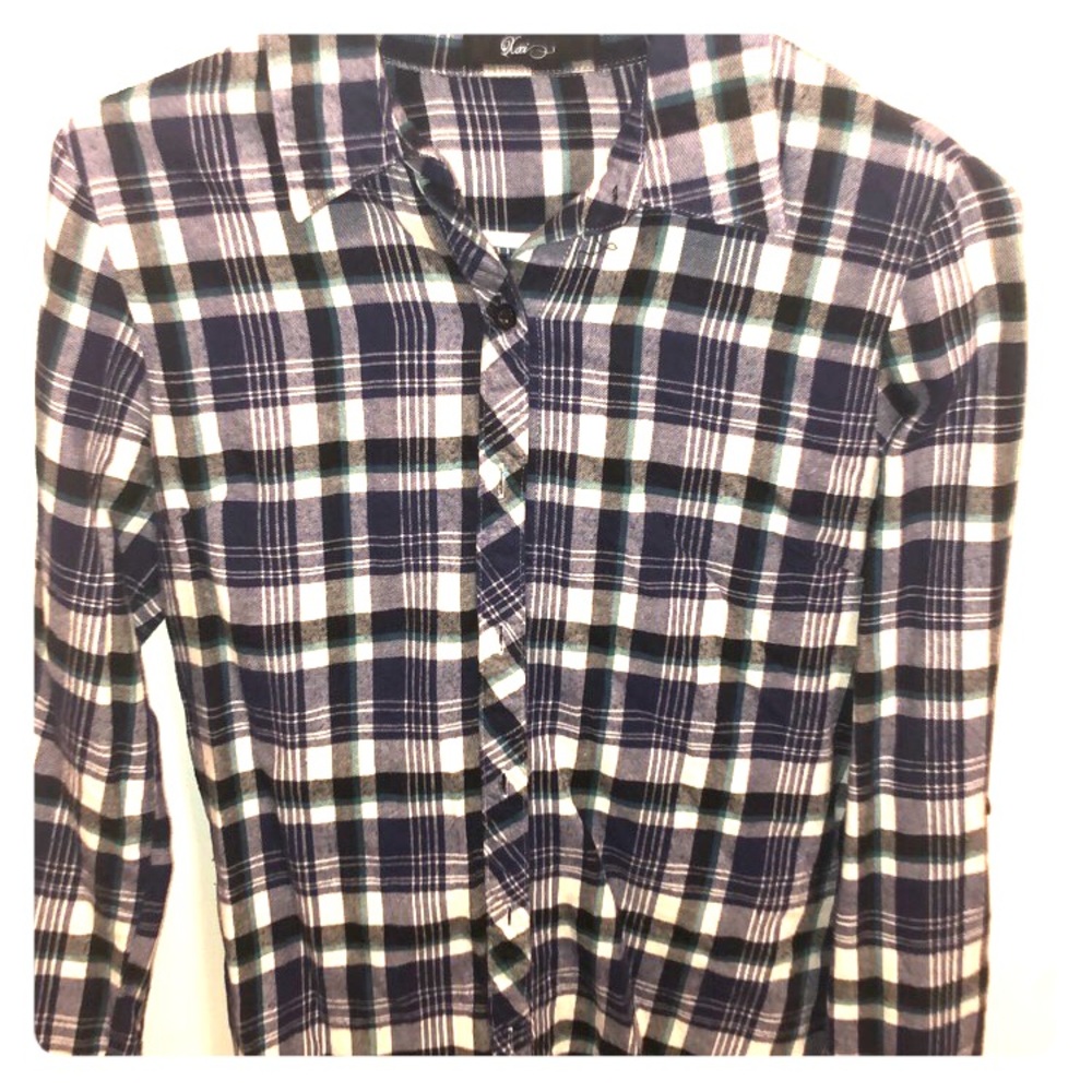 Blue and White Flannel